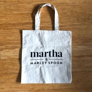 NWOT Martha Stewart  Marley and Spoon tote bag canvas shopping grocery bag
